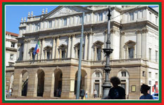 Visit the luxurious La Scala opera house in Milan.