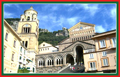 Your guided tour of Amalfi will take you to view the 9th Century Church of Saint Andrew.