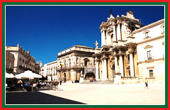 The cathedral of Siracusa is an adapted 5th century temple.