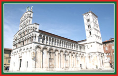 Experience the Pisan Romanesque style architecture of the San Michele in Foro.